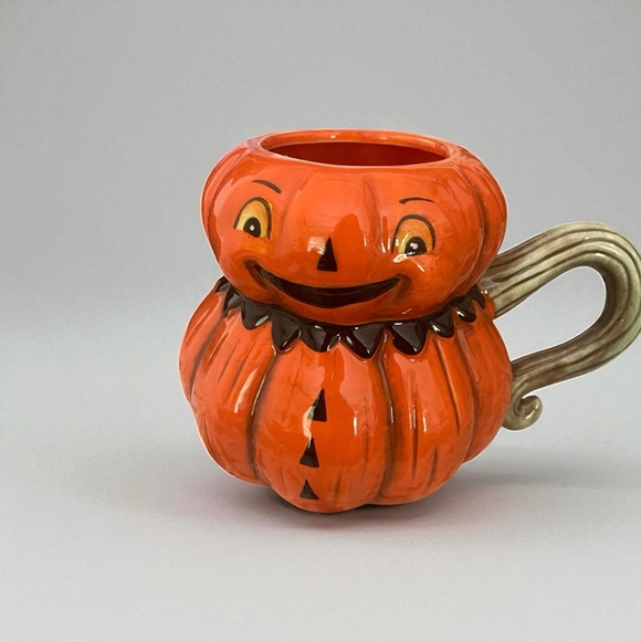 Johanna Parker Orange Pumpkin Mug - Picture 1 of 3